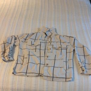 Kendall & Kylie Beige and Black Checkered Top